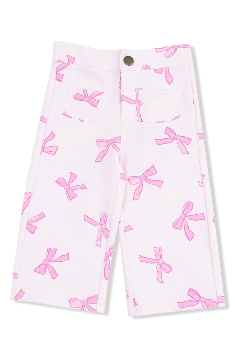 Angel Dear Pretty Bows High Waist Pants, Main, color, Light Pink