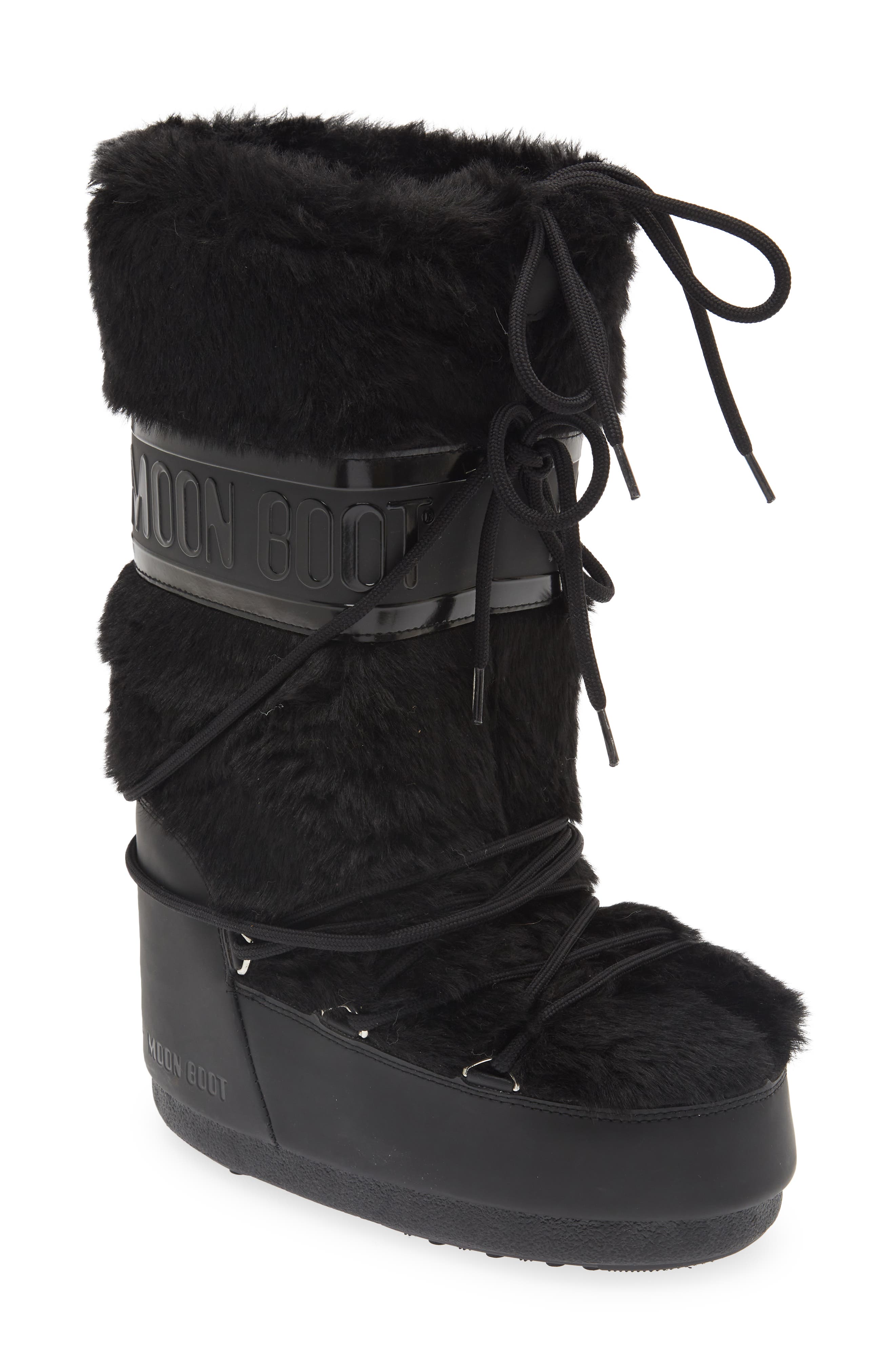 Moon Boot<sup>®</sup> Icon Water Resistant Faux Fur Moon Boot<sup>®</sup>, Main, color, 