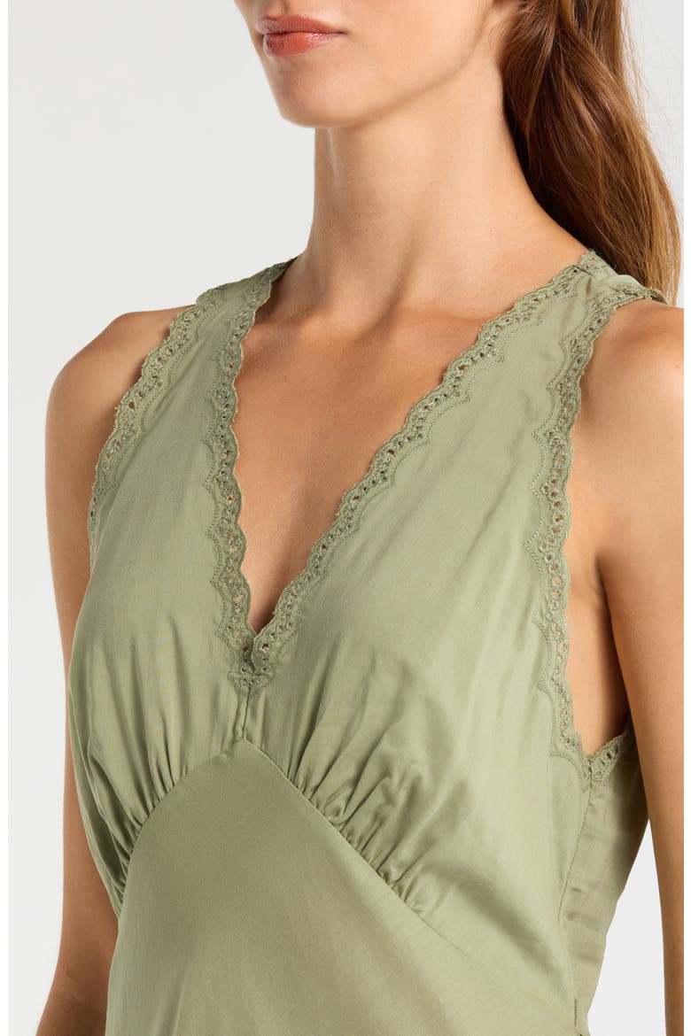 Lila Sleeveless Sleep Dress, Alternate, color, ARTICHOKE