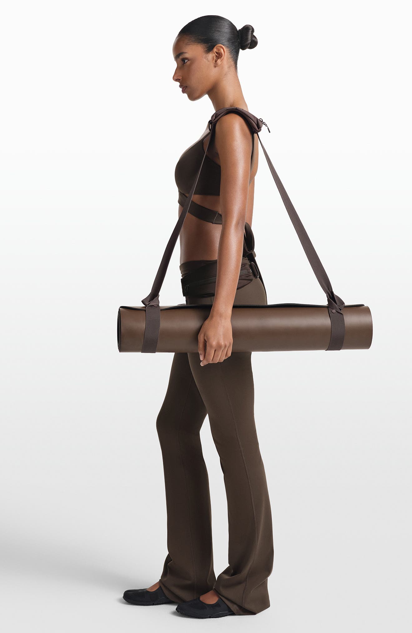 Yoga Mat Strap, Alternate, color, DARK SEPIA