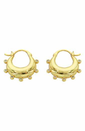 Panacea Crystal Lined Hoop Earrings