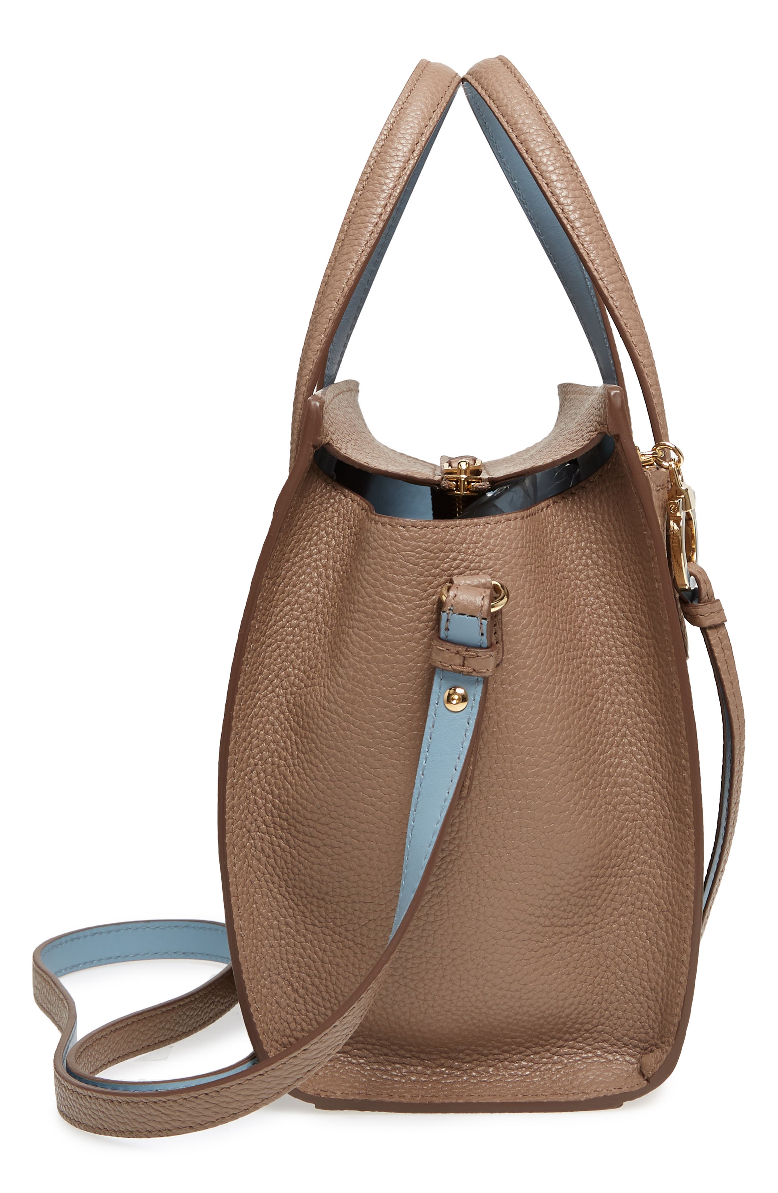 FERRAGAMO Salvatore Ferragamo Small Amy Leather Tote, Alternate, color, 