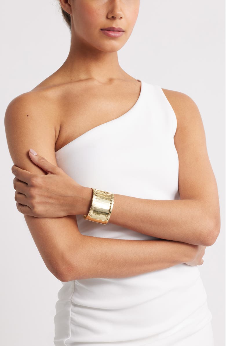 Nordstrom Wide Woven Cuff Bracelet, Alternate, color,