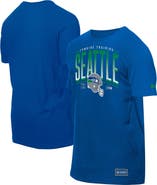 New Era Men's New Era  College Navy Seattle Seahawks Combine Authentic Training Throwback T-Shirt