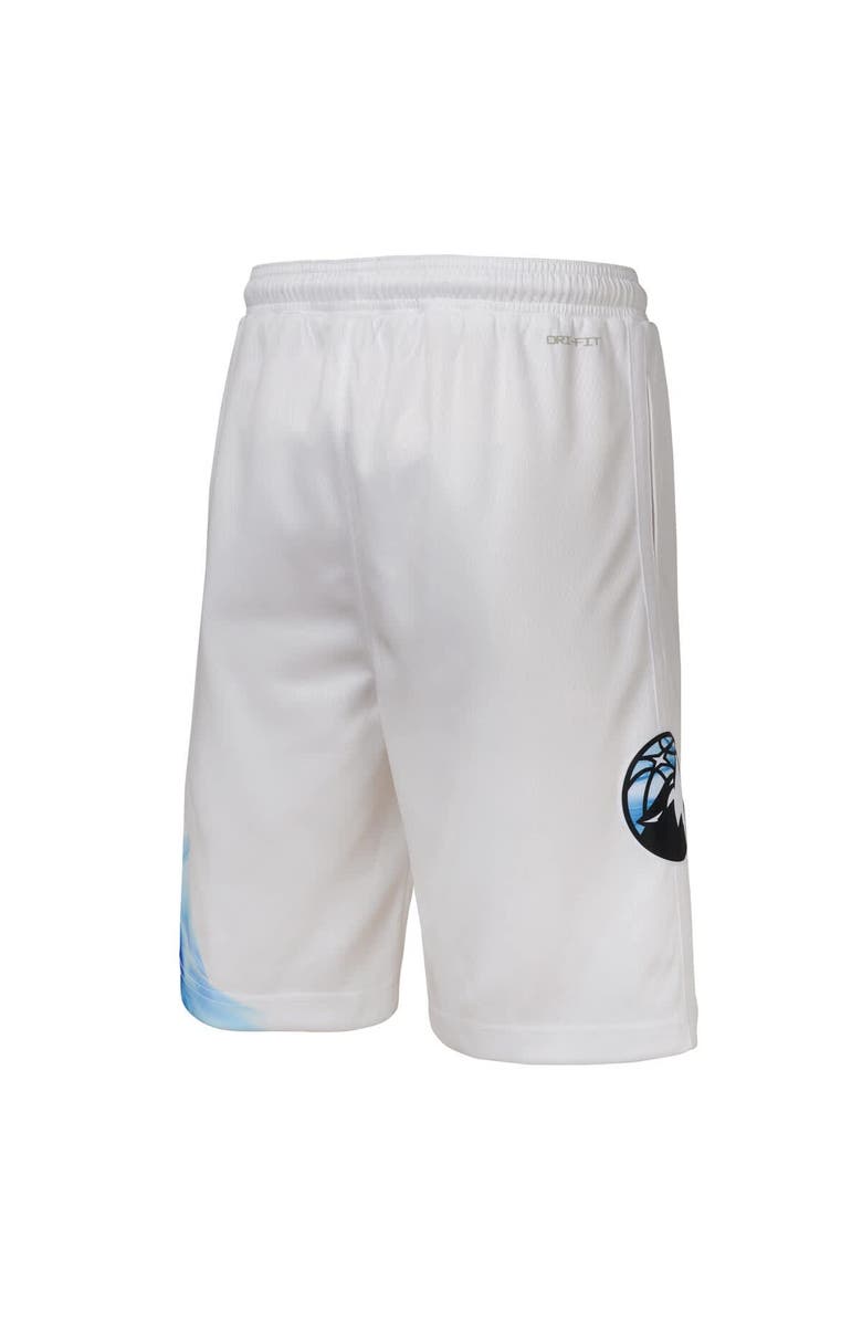 Nike Youth Nike  White Minnesota Timberwolves 2024/25 City Edition Swingman Performance Shorts, Alternate, color, 