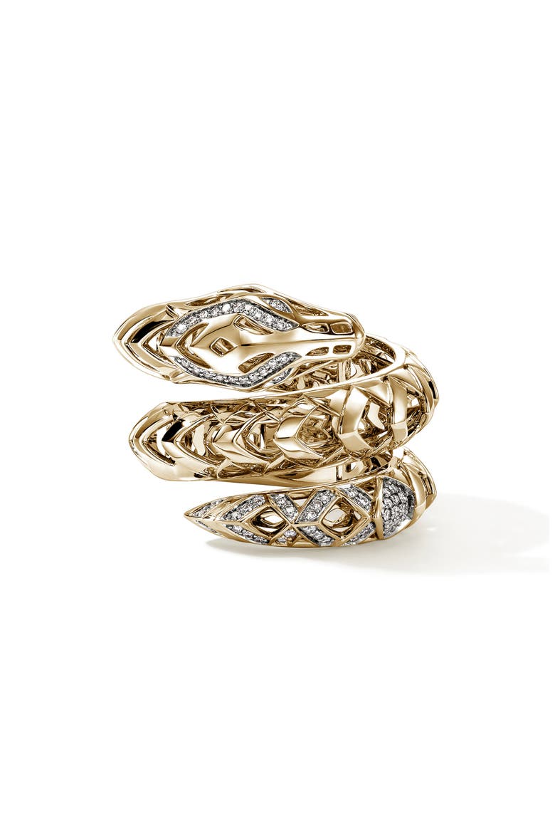 Naga Ring in 14K Gold & Diamonds, Main, color, GOLD