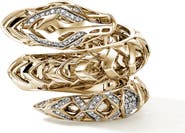 John Hardy Naga Ring in 14K Gold & Diamonds