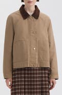Hunter Corduroy Collar Raglan Sleeve Cotton Barn Jacket
