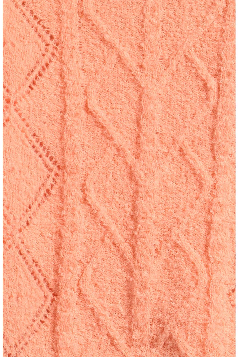 Kids' Bow Trim Sweater, Alternate, color, PEACH