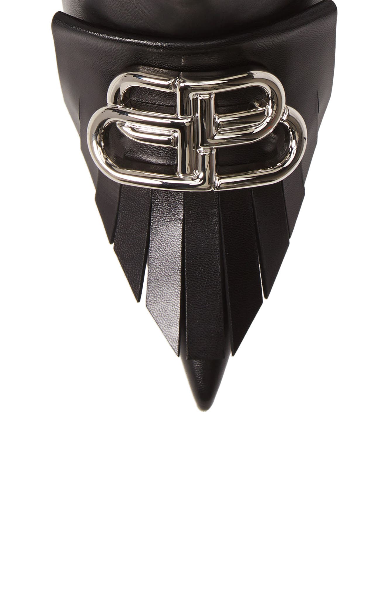 Balenciaga Fringe Knife Bootie, Alternate, color, 