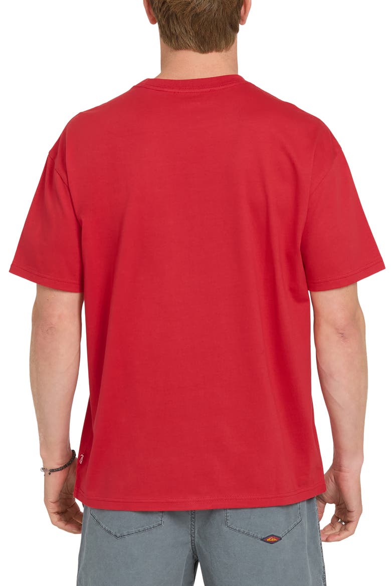 Young Guns Impaired Oversize Graphic Cotton T-Shirt, Alternate, color, SALSA