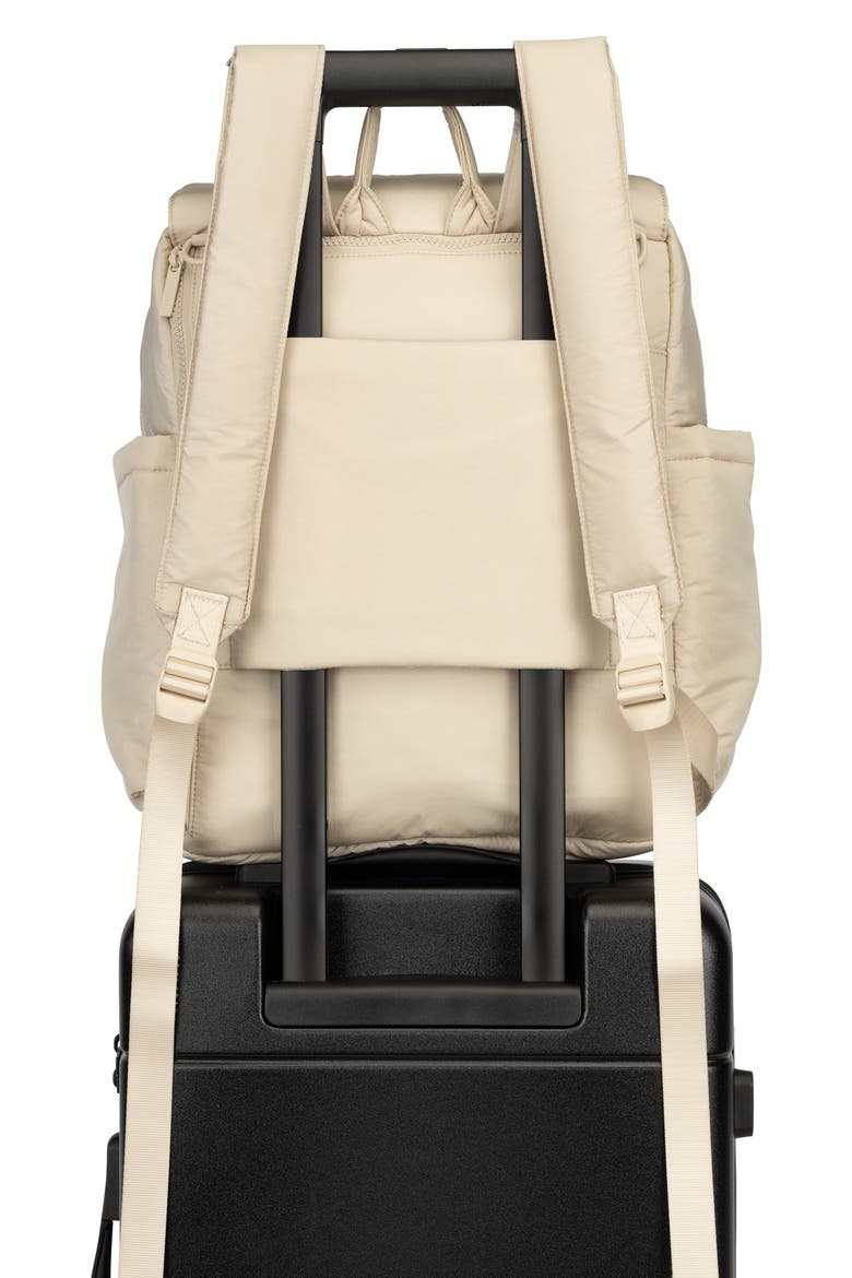 Diaper Backpack with Laptop Sleeve, Alternate, color, OATMEAL