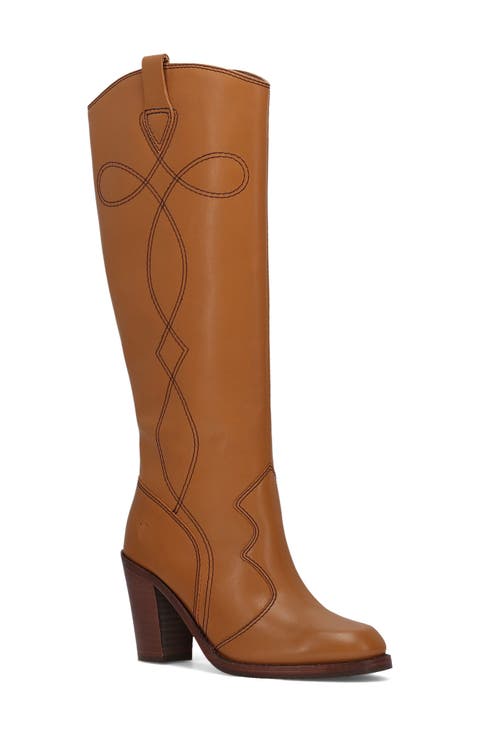Corinne Knee High Western Boot (Women)
