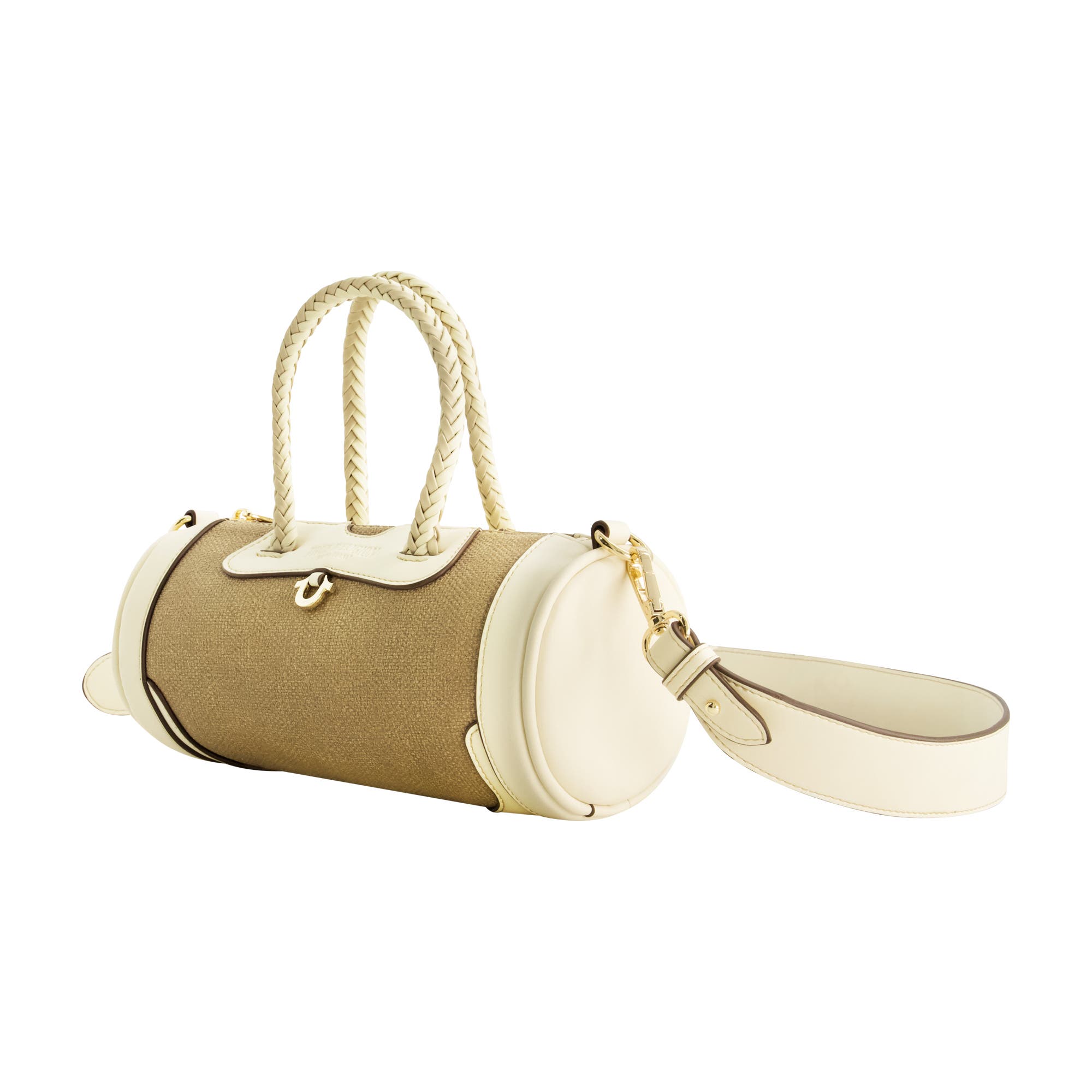 True Religion Quede Mini Duffel Crossbody Bag, Alternate, color, Taupe