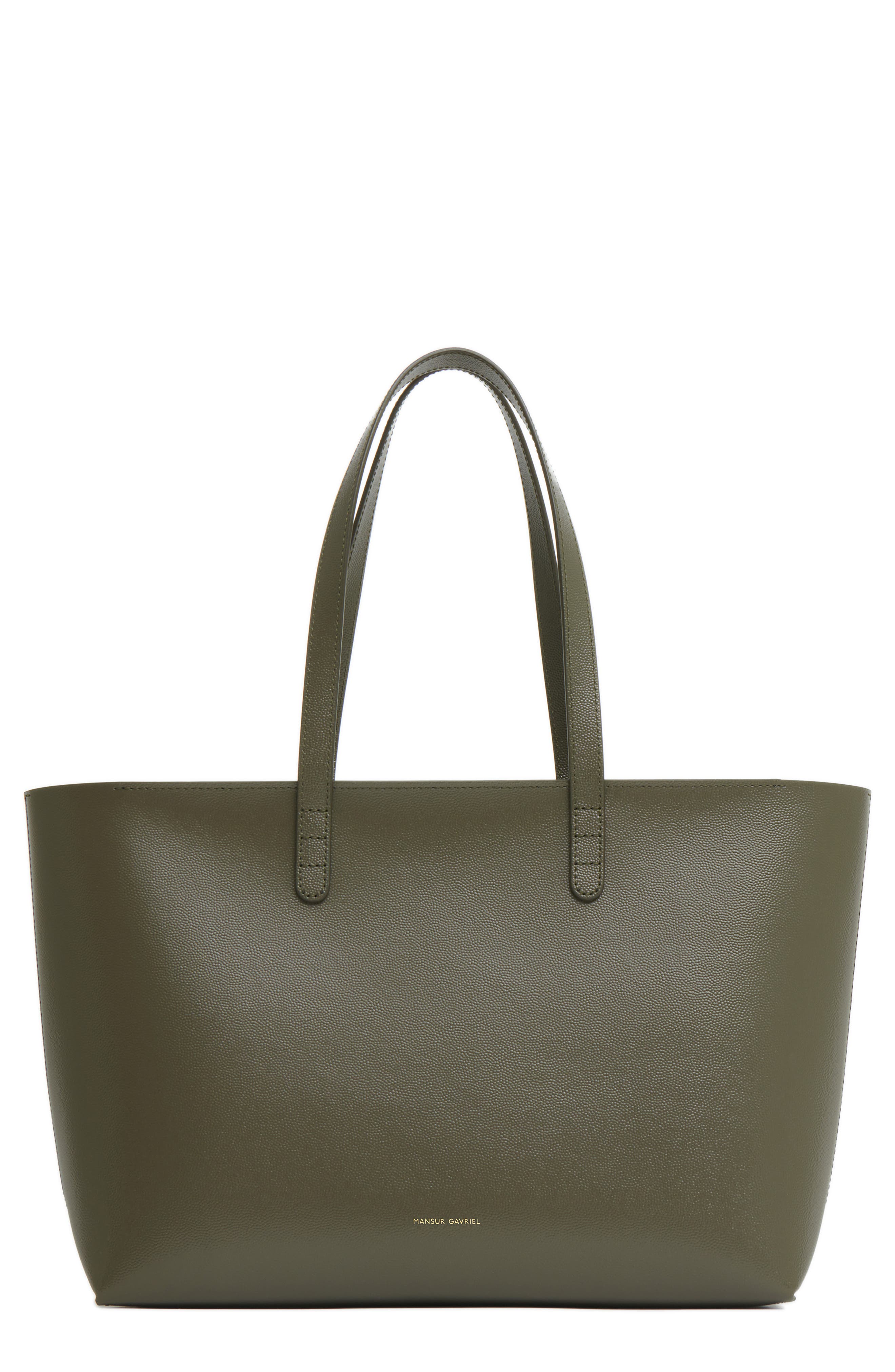 Mansur Gavriel Small Leather Zip Tote, Main, color, 
