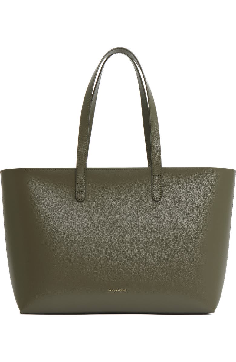 Mansur Gavriel Small Leather Zip Tote, Main, color,