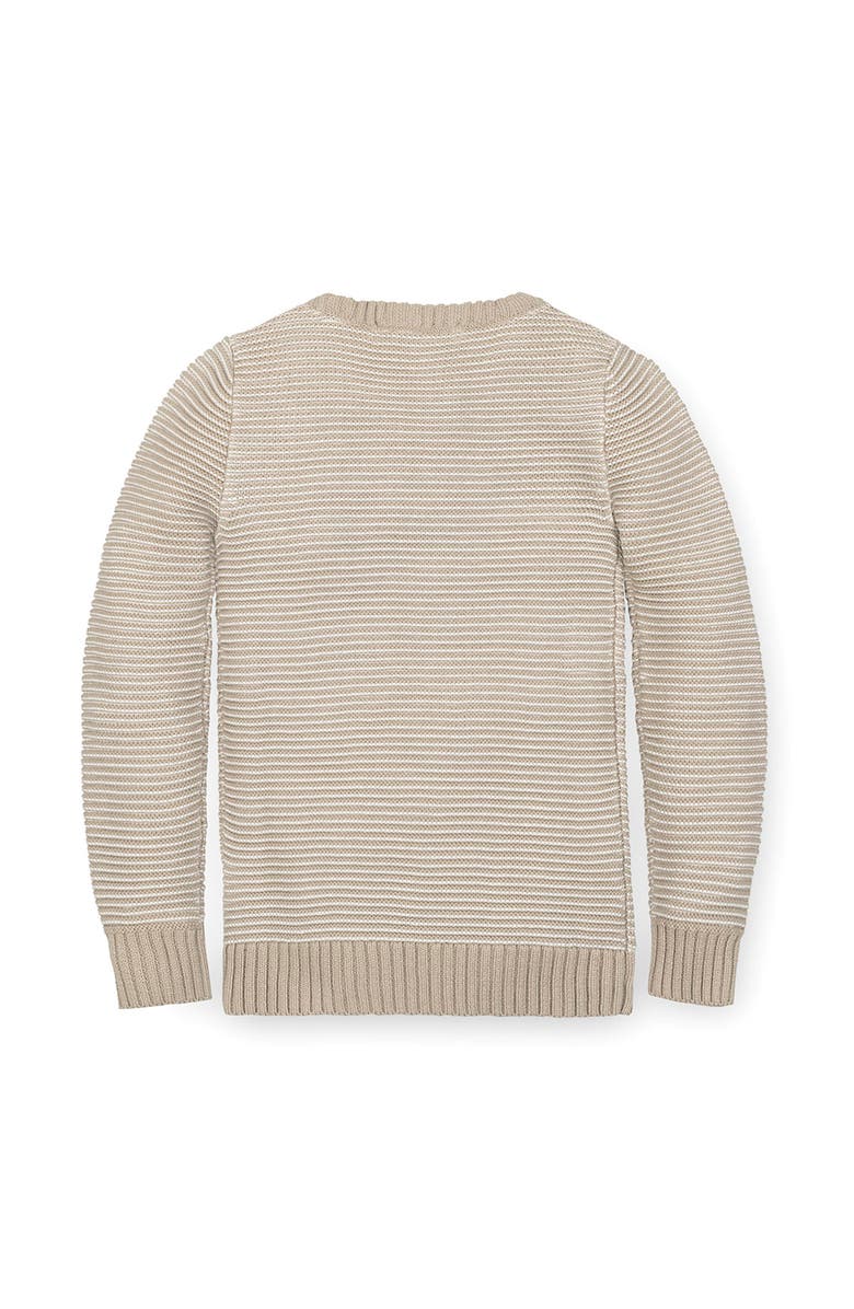 Hope & Henry Kids' Organic Long Sleeve Crewneck Pullover Sweater, Alternate, color, Natural Stripe