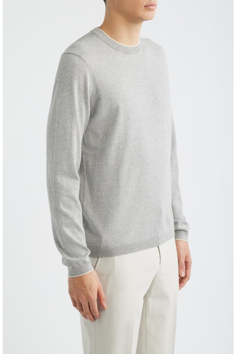 Dan Cotton Sweater, Alternate, color, LIGHT GREY
