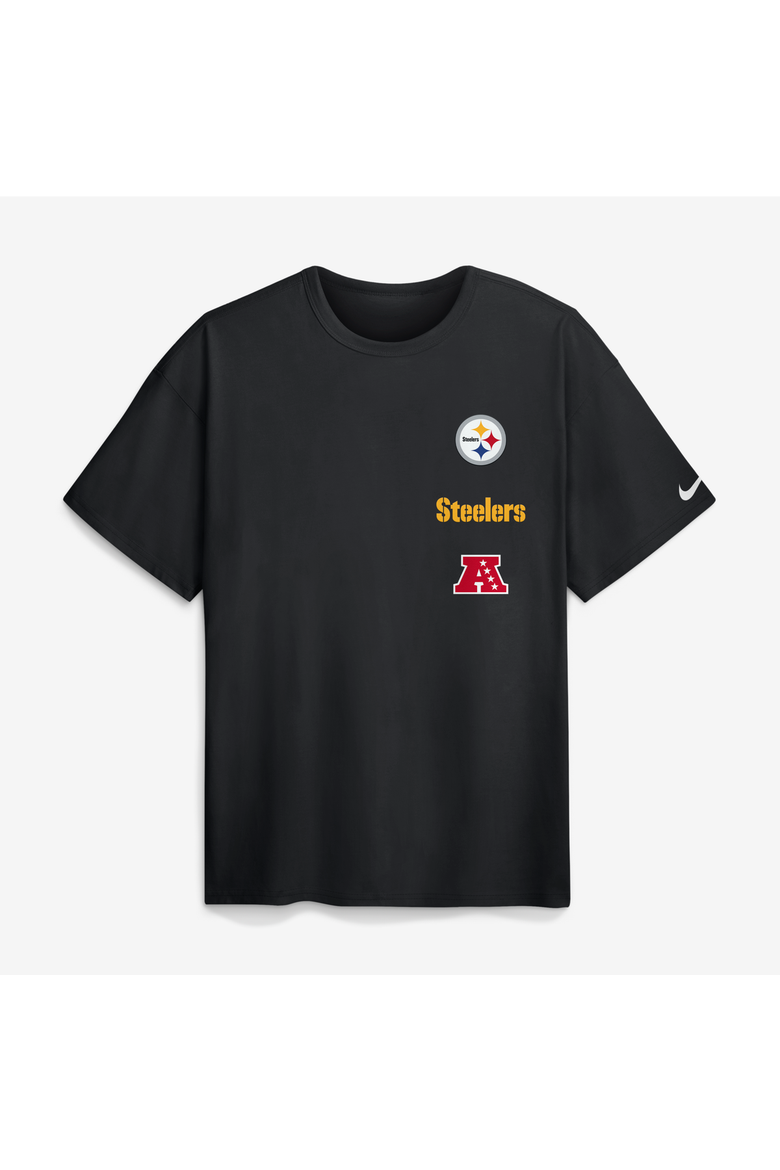Men's Nike Black Pittsburgh Steelers The Forward Heavyweight Max90 T-Shirt, Alternate, color, Black