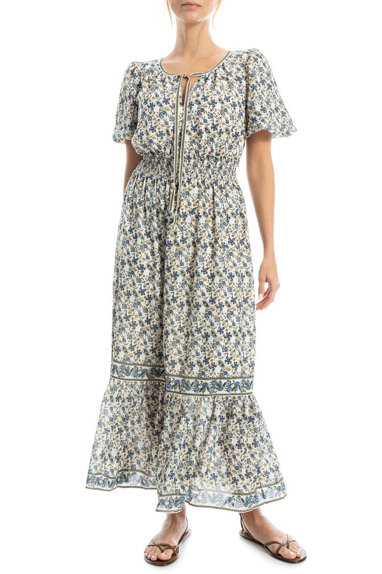 Bubble Sleeve Tiered Maxi Dress video
