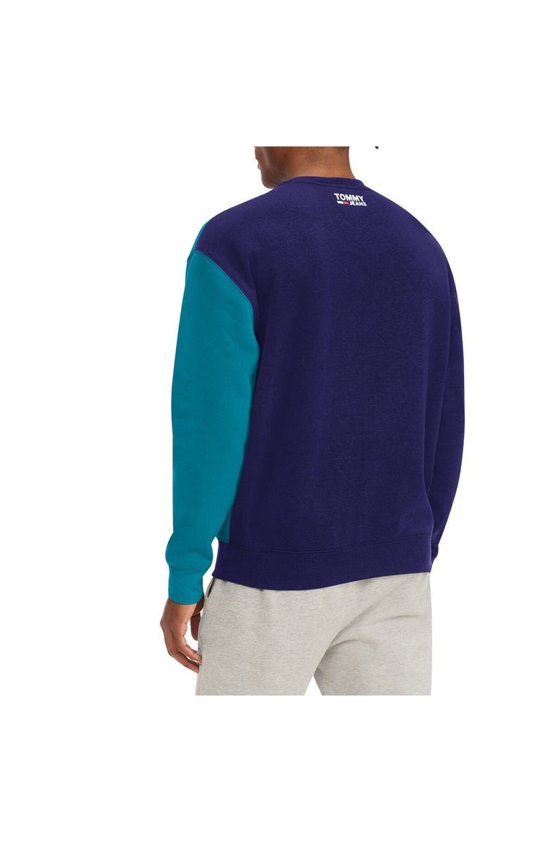 TOMMY JEANS Men's Tommy Jeans Purple/Teal Charlotte Hornets Keith Split Pullover Sweatshirt, Alternate, color, Purple