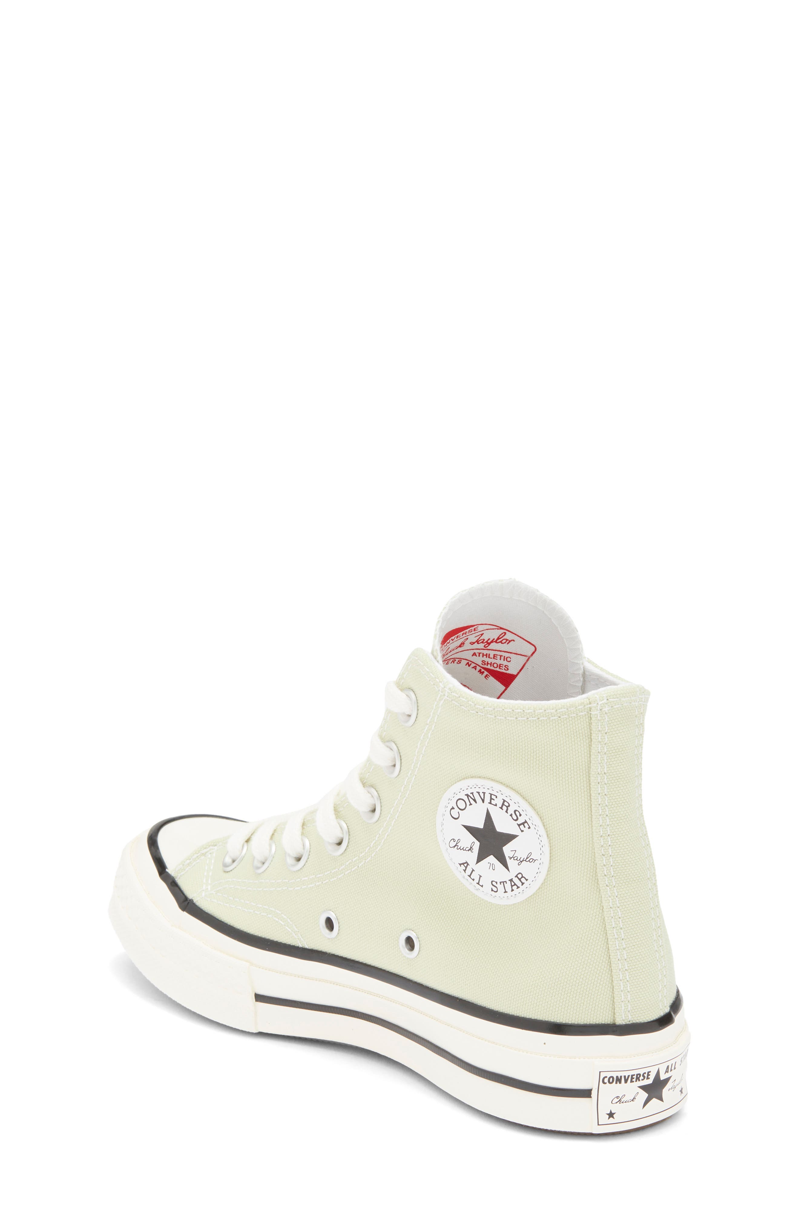 Converse Kids' Chuck Taylor All Star 70 High Top Sneaker, Alternate, color, Olive Aura/ Egret/ Black