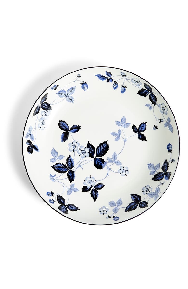 Wedgwood Wild Strawberry Inky Blue Bone China Pasta Bowl, Alternate, color, Blue