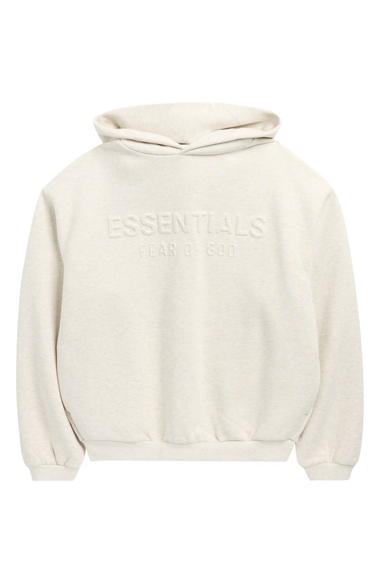 Fear of God Essentials Kids' Classic Hoodie, Main, color, Oatmeal Heather