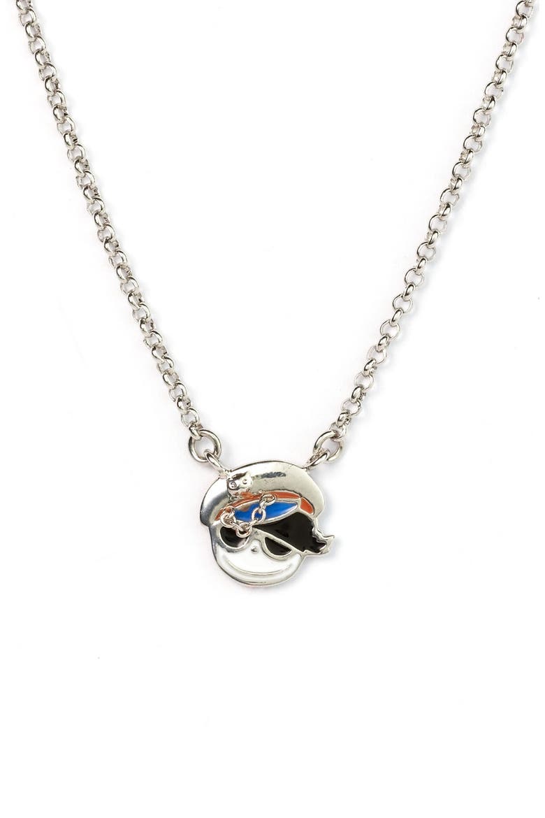 'Miss Nautical' Icon Pendant Necklace, Main, color, MISS MARC NAUTICAL