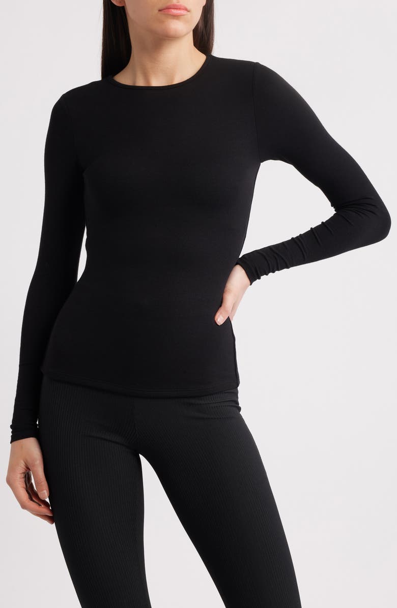 Naked Wardrobe Flat Binding Long Sleeve T-Shirt, Main, color,