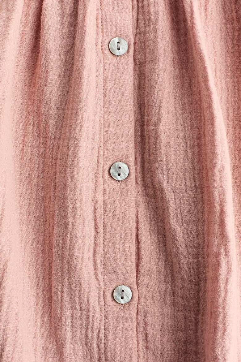 Cotton Muslin Dress, Alternate, color, Dusty pink