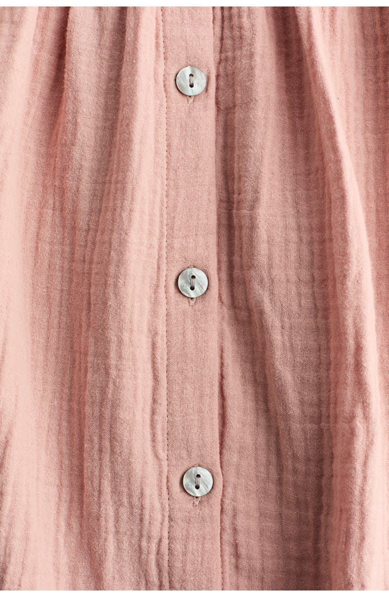 H&M Cotton Muslin Dress, Alternate, color, Dusty Pink