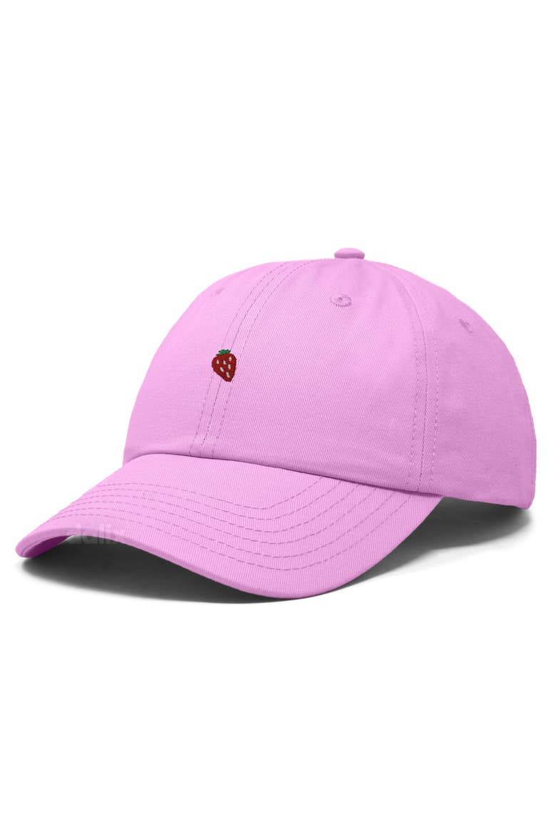Lil Strawberry Dad Cap, Alternate, color, Light Pink