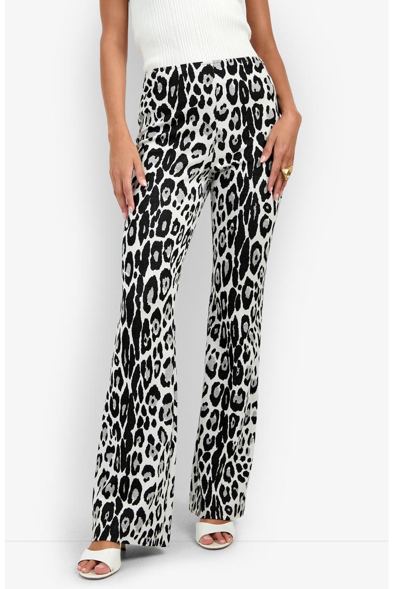 Jacoba Leopard Print Pant, Alternate, color, Snow Leopard