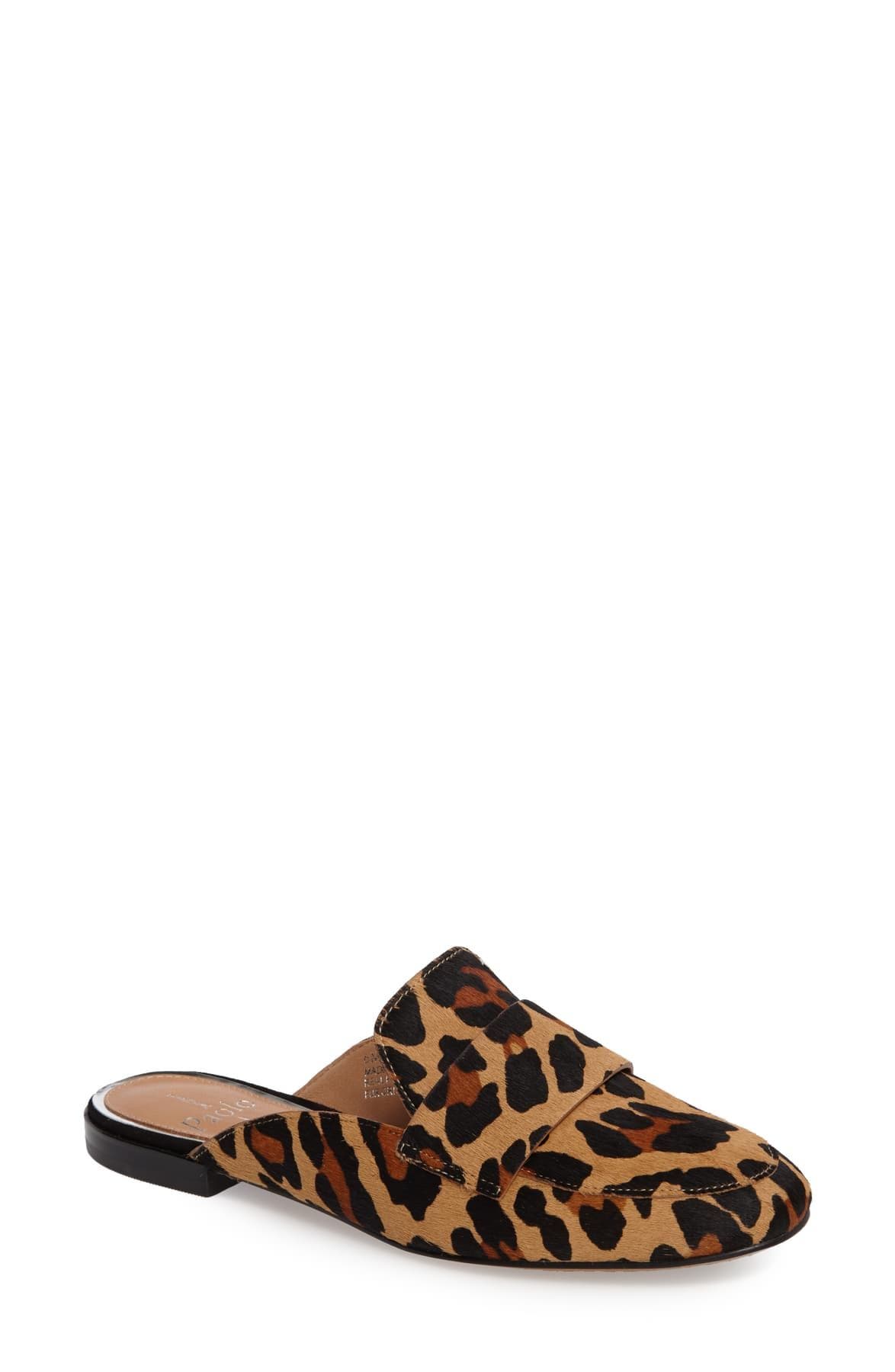 Annie Loafer Mule, Main, color, COGNAC/ BLACK