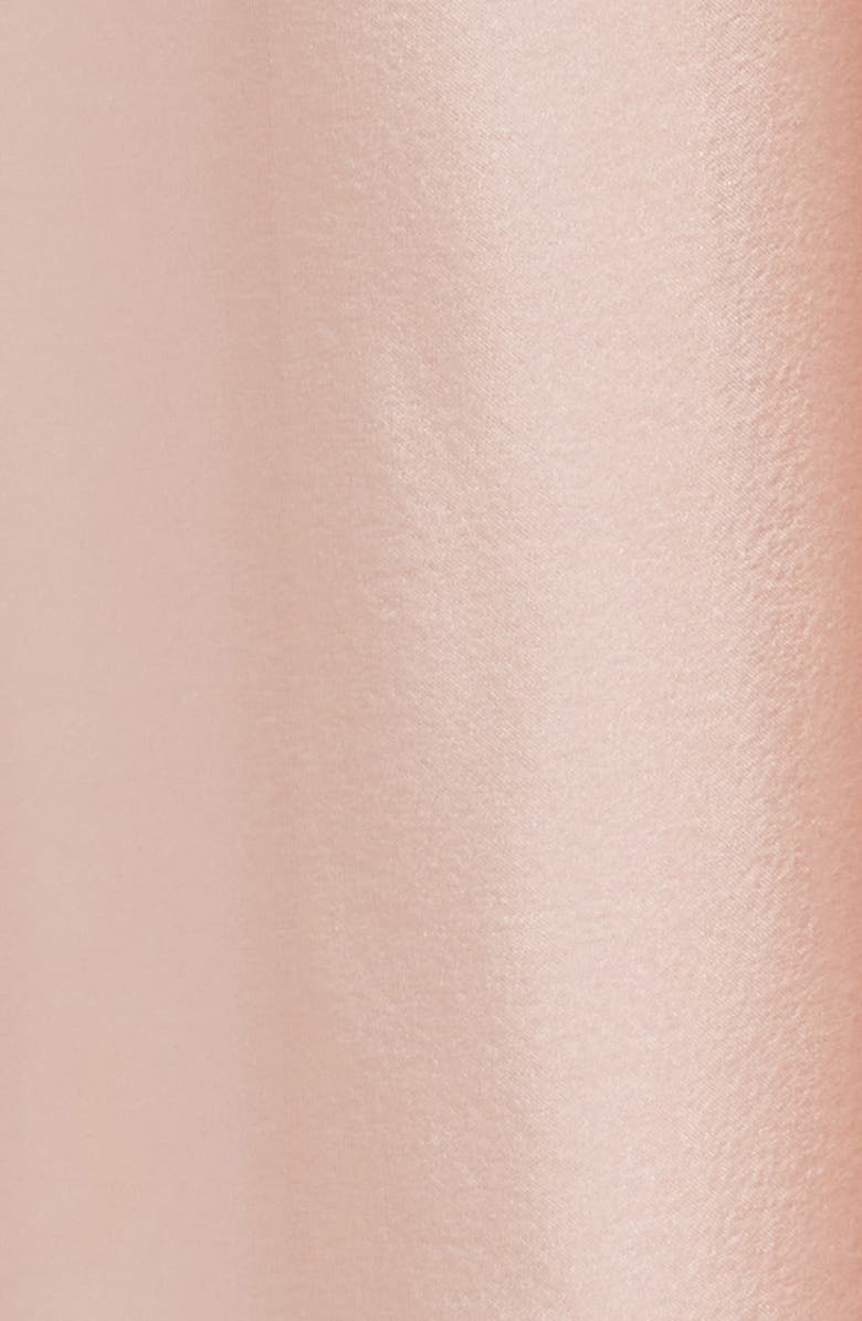 MOON RIVER Strapless Mixed Media Midi Dress, Alternate, color, Black/ Pink