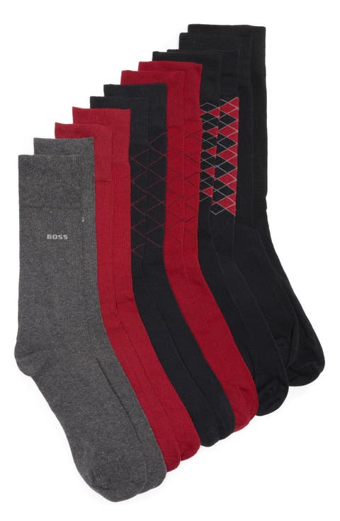 6-Pack Assorted Crew Socks Gift Box