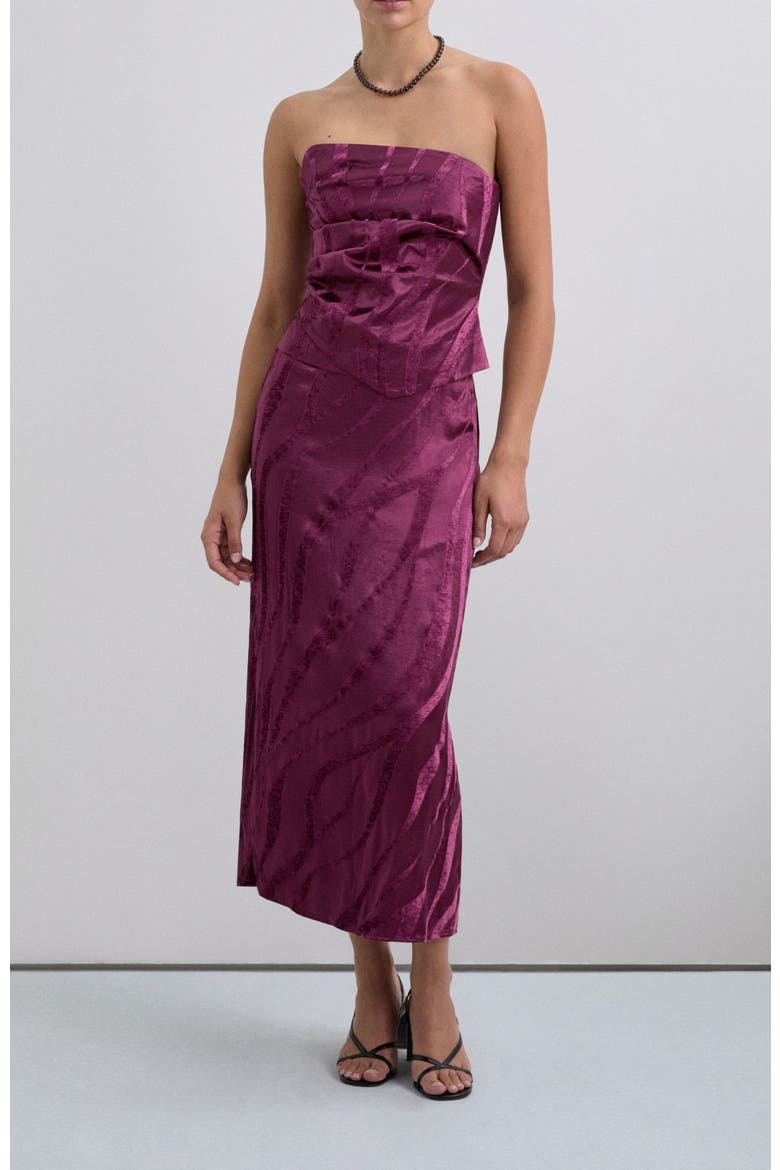 Camouvelvet Skirt, Alternate, color, Bouganville