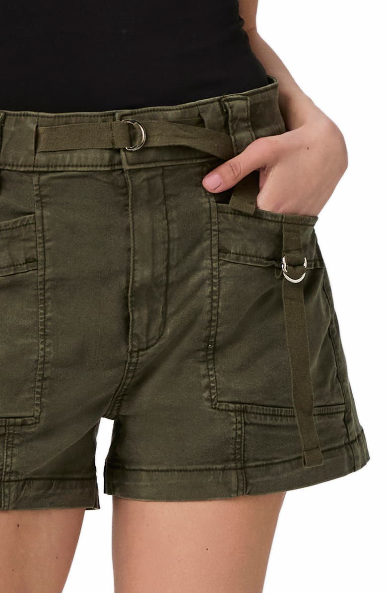 PAIGE Radley Cargo Denim Shorts, Alternate, color, Vintage Forester Green