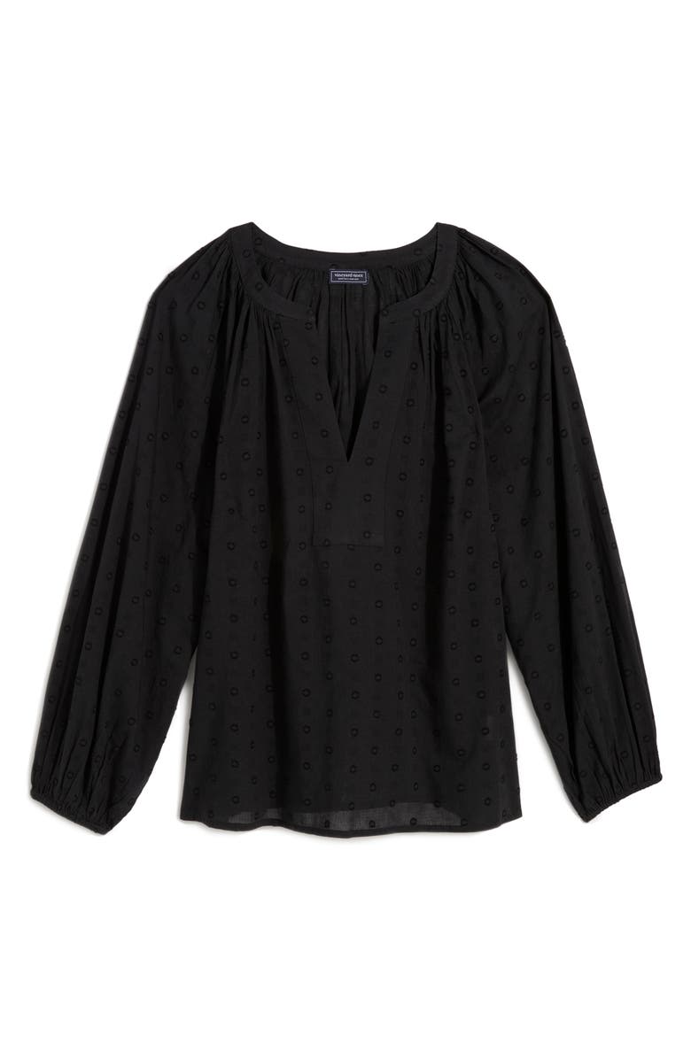 vineyard vines Izzy Cotton Top, Alternate, color, Jet Black