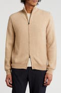 Amicale Rib Cashmere Zip Jacket