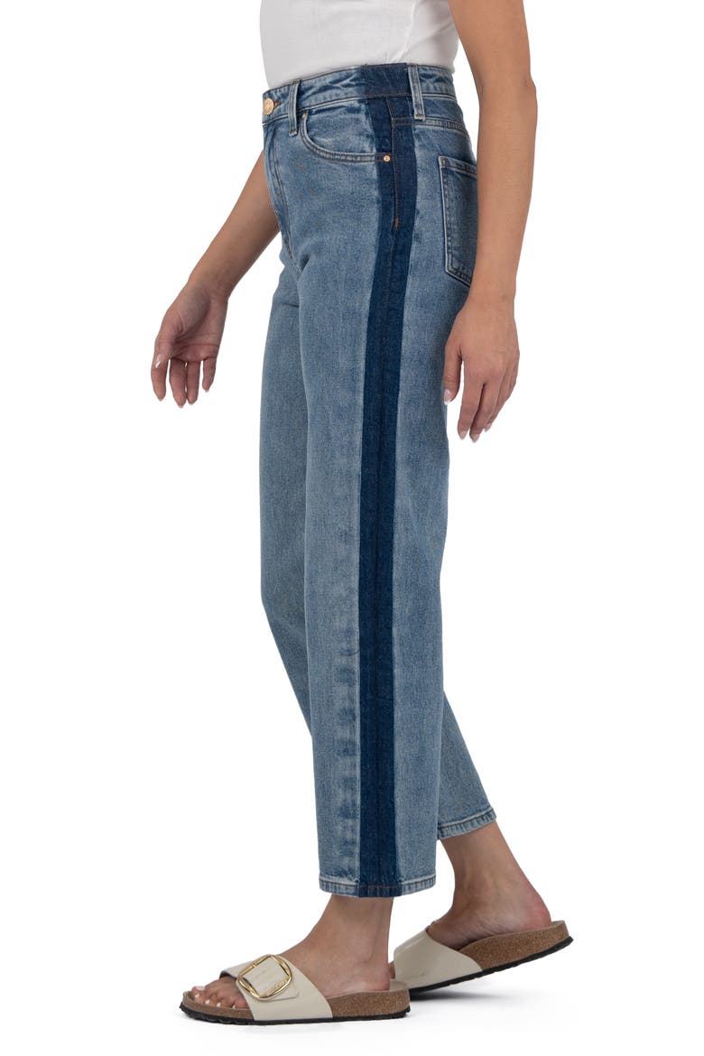 High Waist Wide Leg Jeans, Alternate, color, INTENSE
