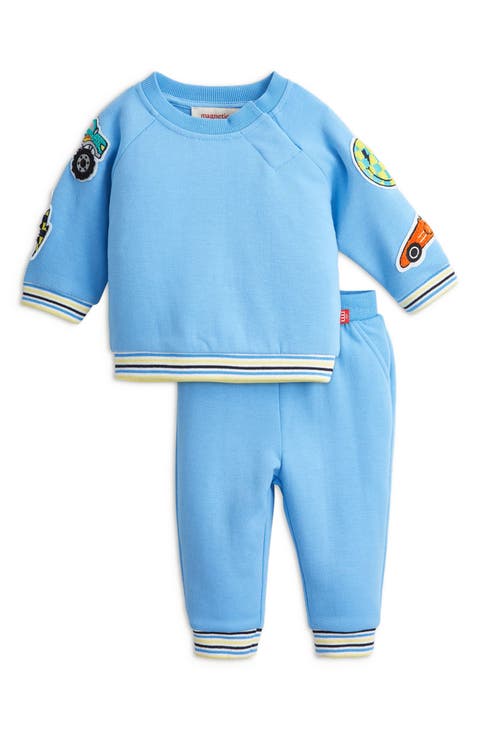Kids' Patch Fleece Magnetic Sweatshirt & Sweatpants Set