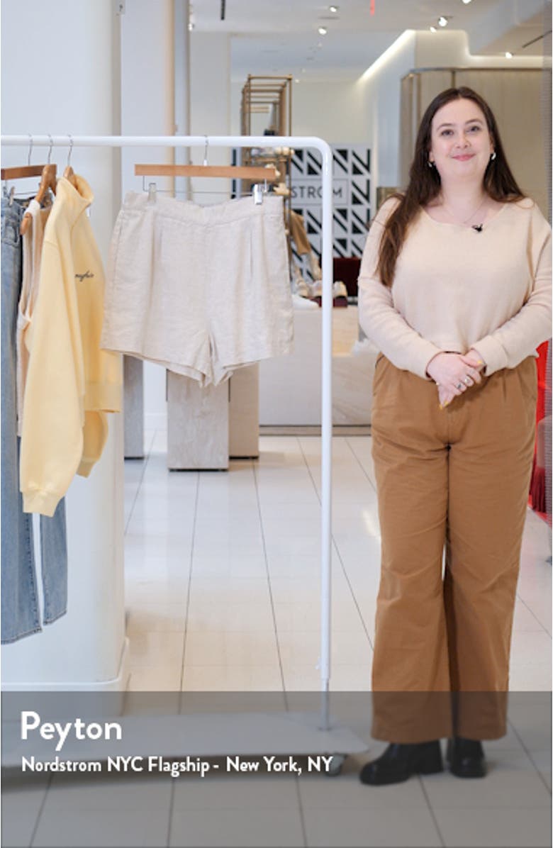 Clean Linen Pull-On Shorts, sales video thumbnail