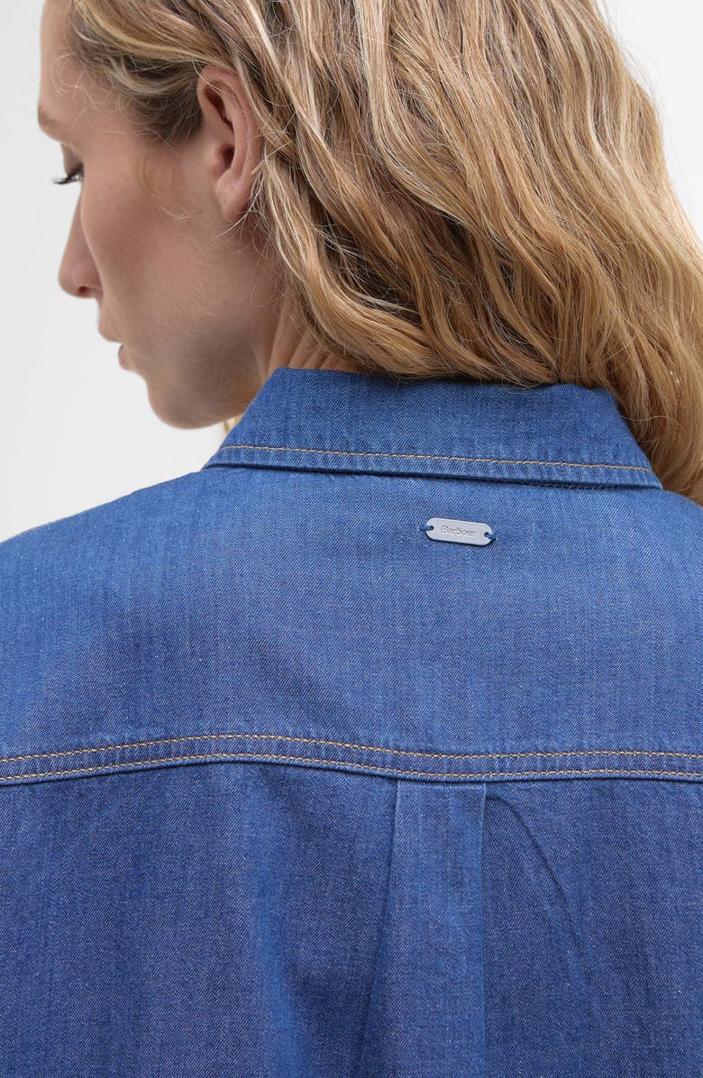 Barbour Woodrow Denim Button-Up Shirt, Alternate, color, Authentic