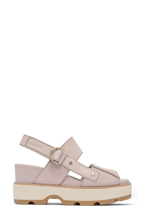 Sorel Joanie Iv Platform Wedge Sandal In Crushed Clay/gum