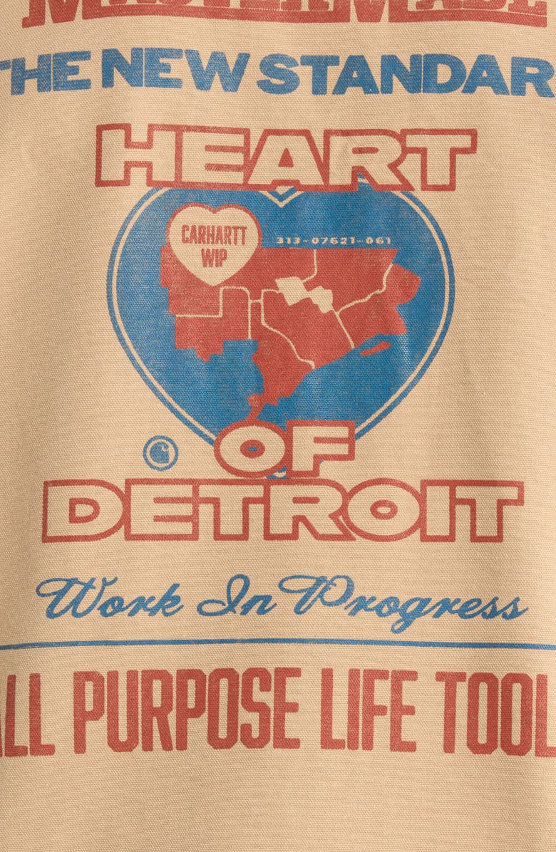 Carhartt Work In Progress OG Arcan Graphic Organic Cotton Canvas Jacket, Alternate, color, Dusty Heather Brown / Tobacco