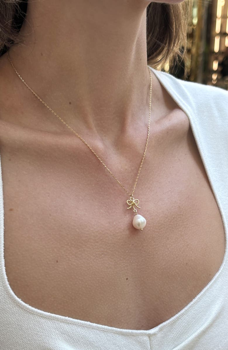 Adornia Freshwater Pearl Pendant Necklace, Alternate, color, White