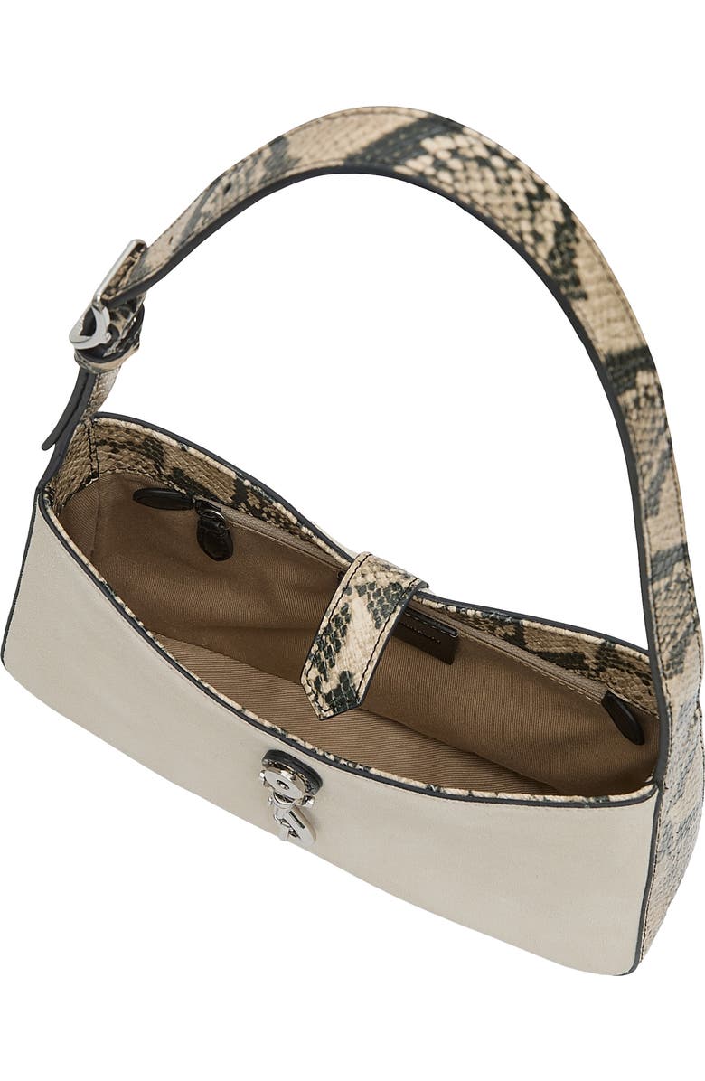 Rebecca Minkoff Small Megan Leather Shoulder Bag, Alternate, color, Ivory