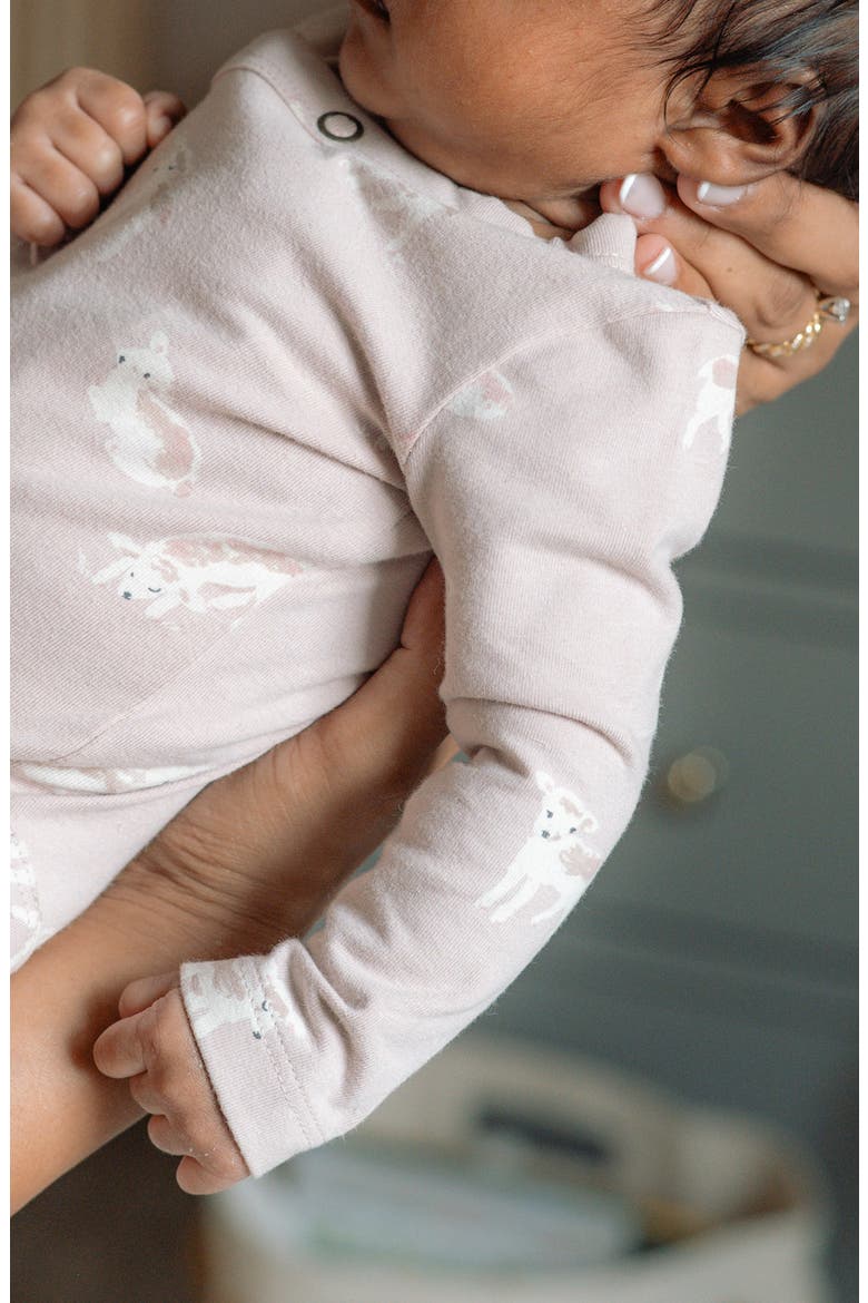Long Sleeve Bodysuit, Alternate, color, DEAR LAMB